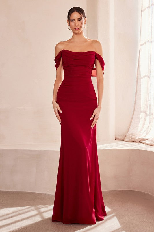 VESTIDO CORTE CORAZON DRAPEADO DETALLE CORSET T705